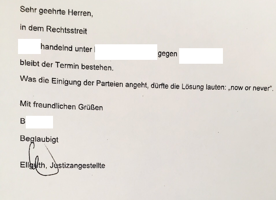 Wenn der Richter Elvis Presley bemüht...