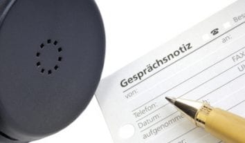 DSGVO: Telefon- und Gesprächsnotizen sind personenbezogene Daten