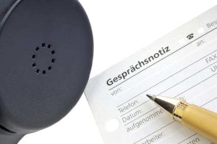 DSGVO:Telefon- und Gesprächsnotizen sind personenbezogene Daten